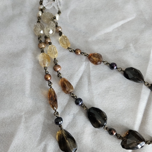 Stephen Dweck Black and Gold Beaded Necklace - Picture 6 of 10